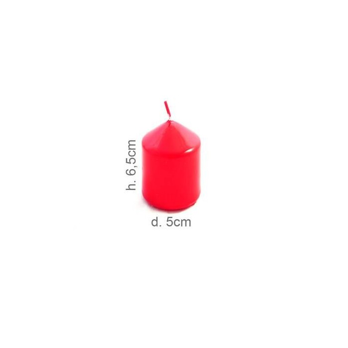 CANDELA PILLAR D6 H6.5 ROSSO LACCATO